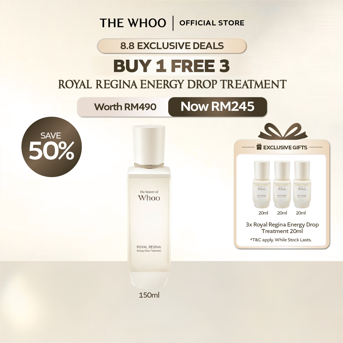 12.5% Drop on THE WHOO Regina