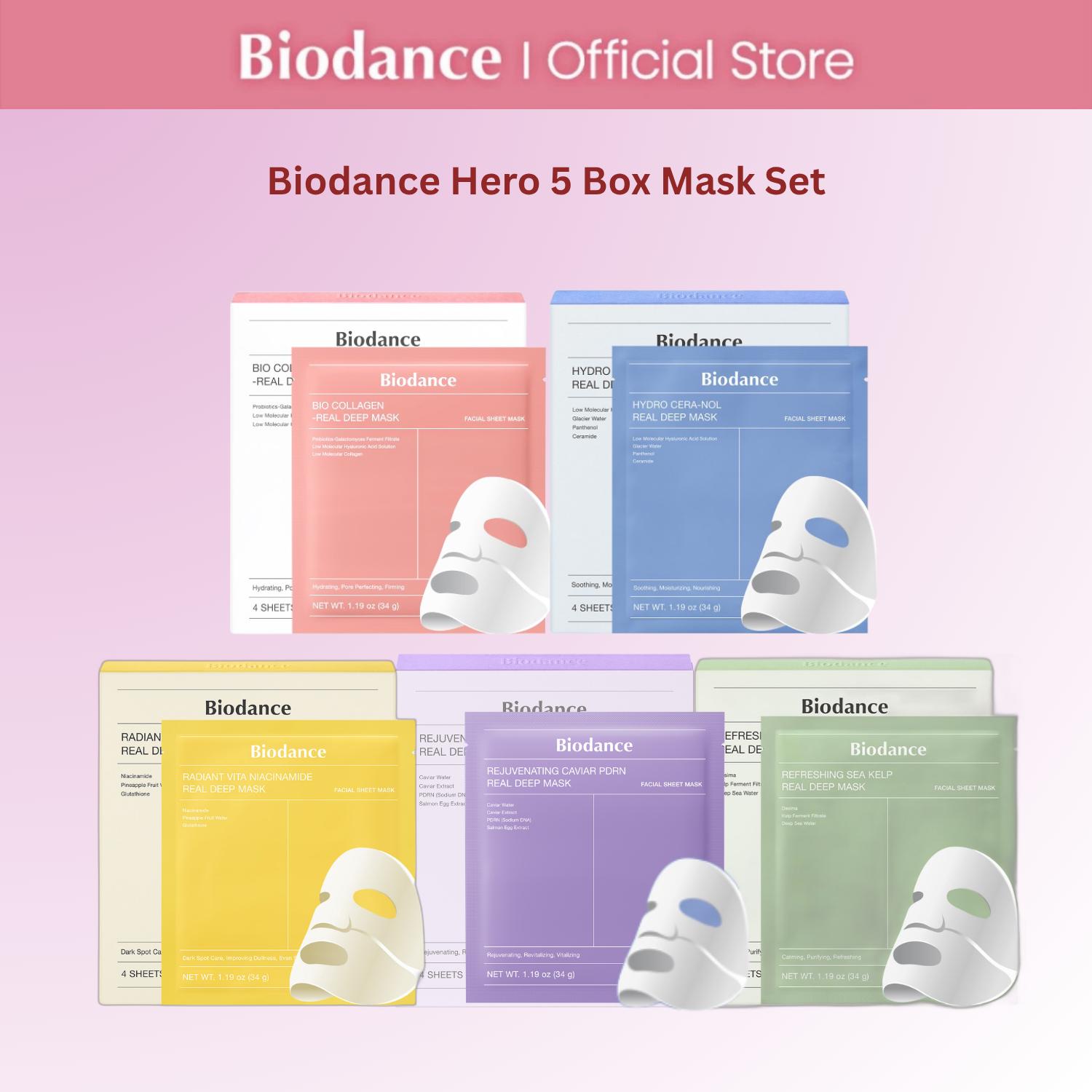 15% Drop: Biodance Hero 5 Mask Set