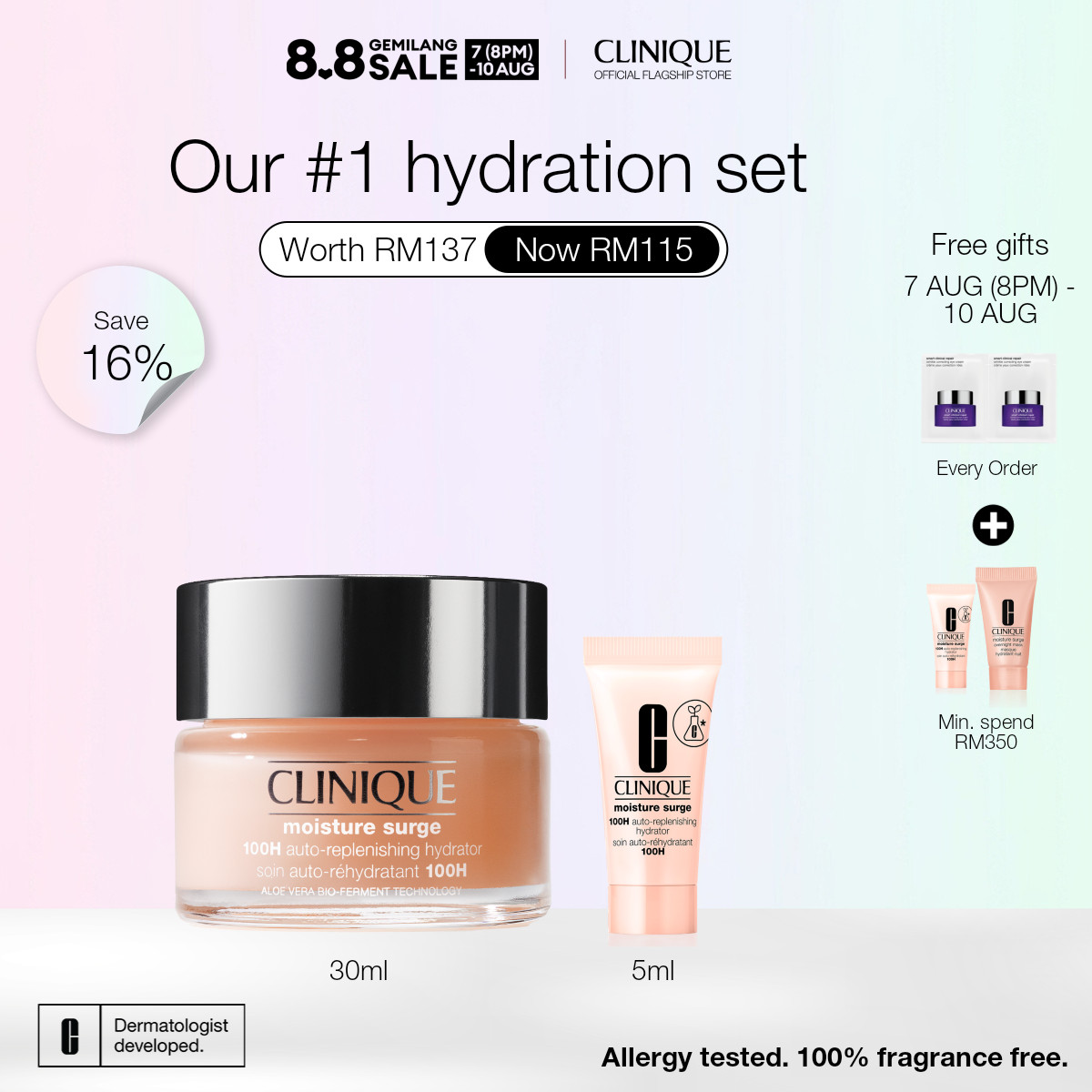 16.1% Drop: Clinique Moisture Surge Duo