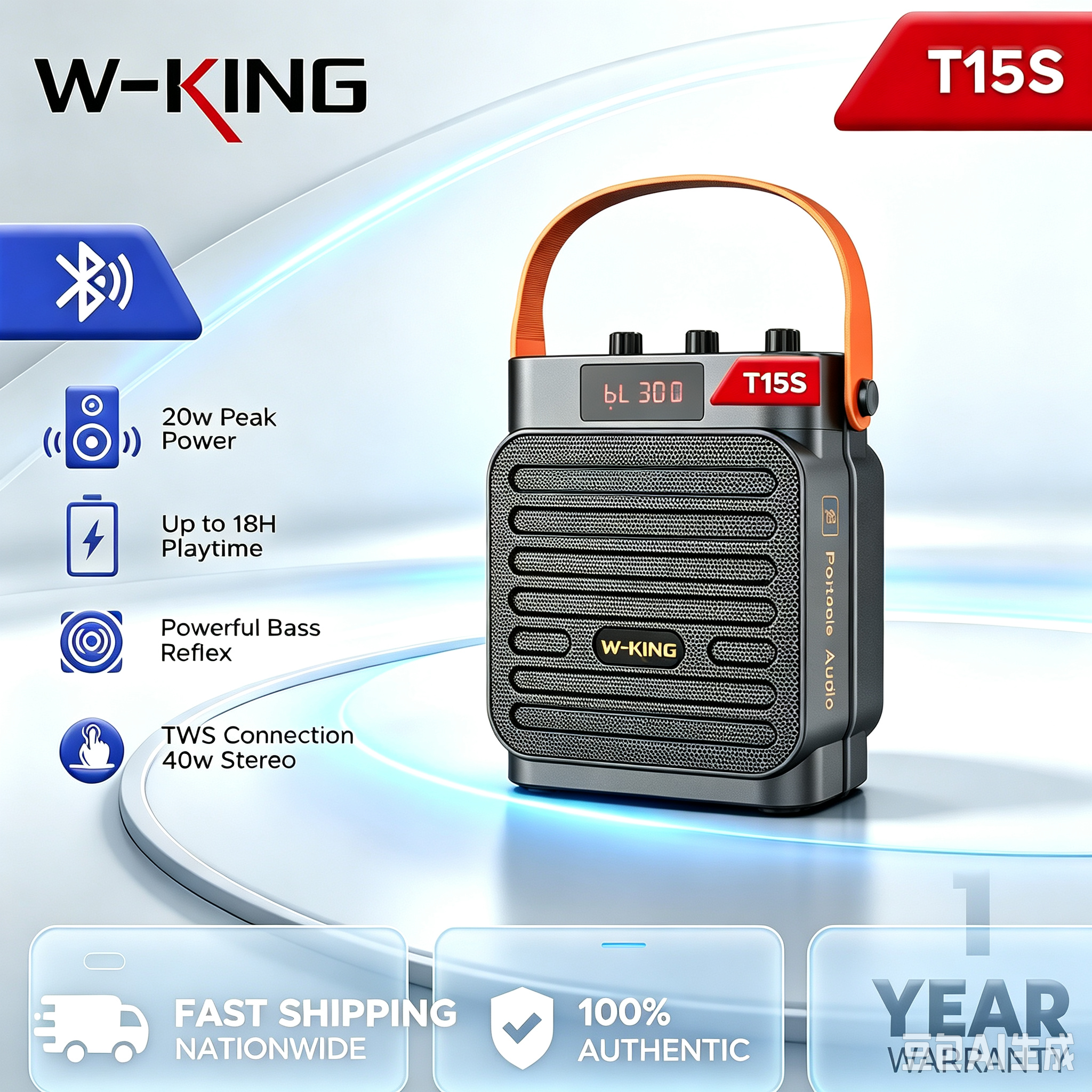 18.9% drop W-KING T15S 20W speaker