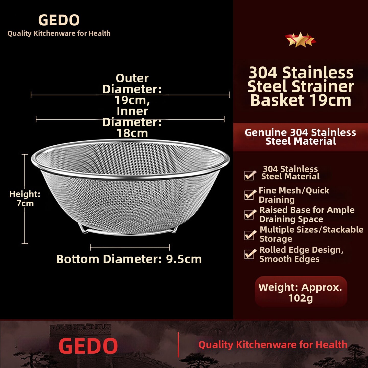 12.4% Drop: GEDO Kitchen Basin