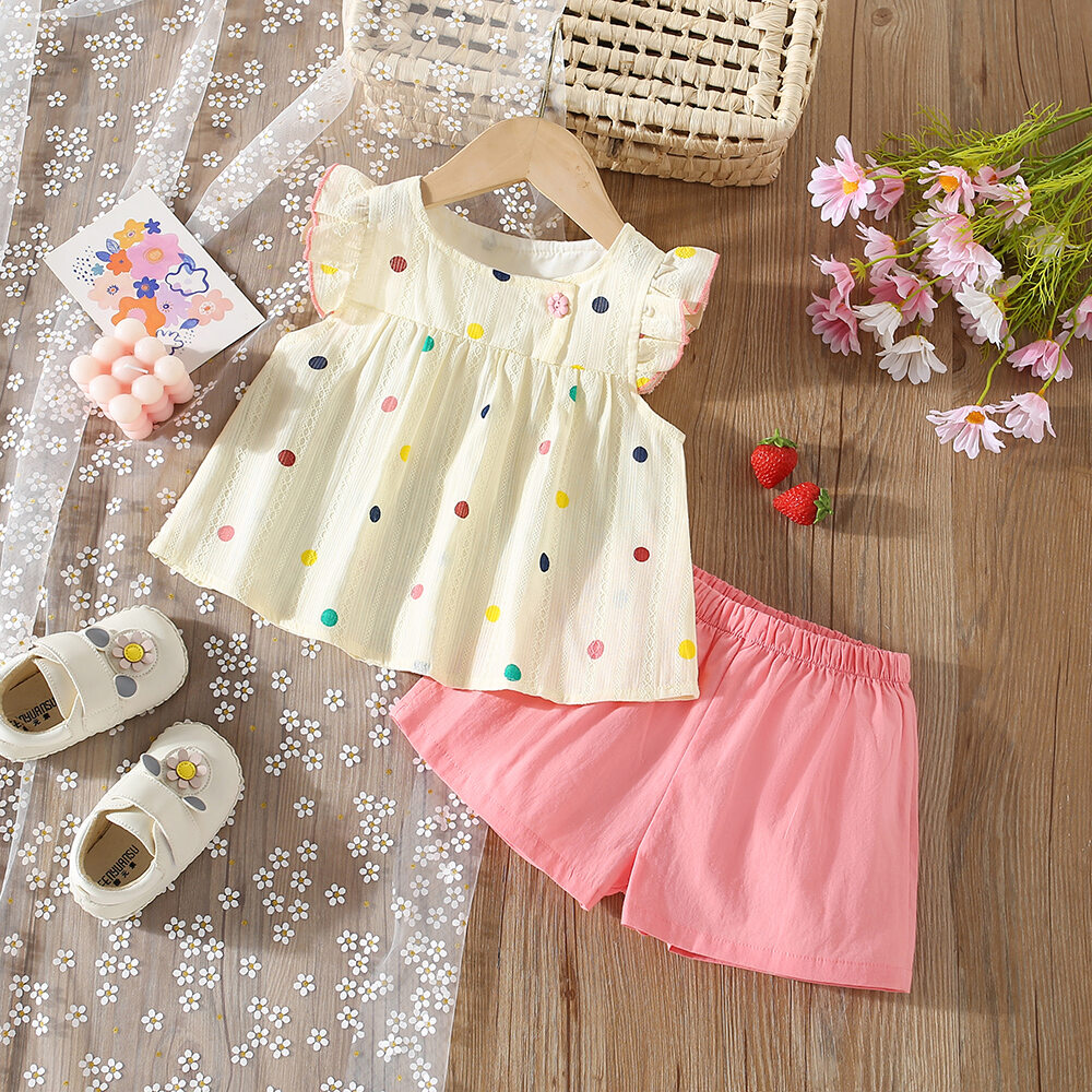 14% drop: Baby Girl Polka Dot Set