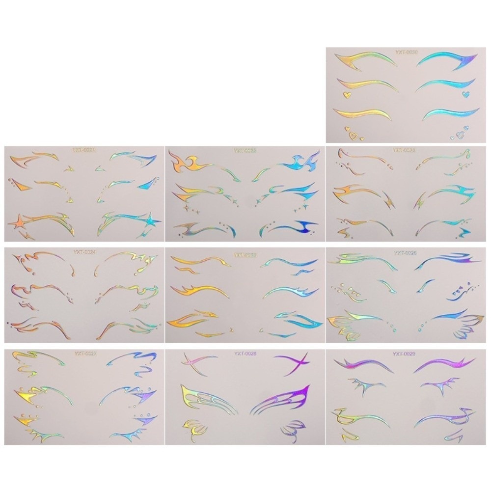 6.1% Drop: 10pcs Glitter Eye Stickers