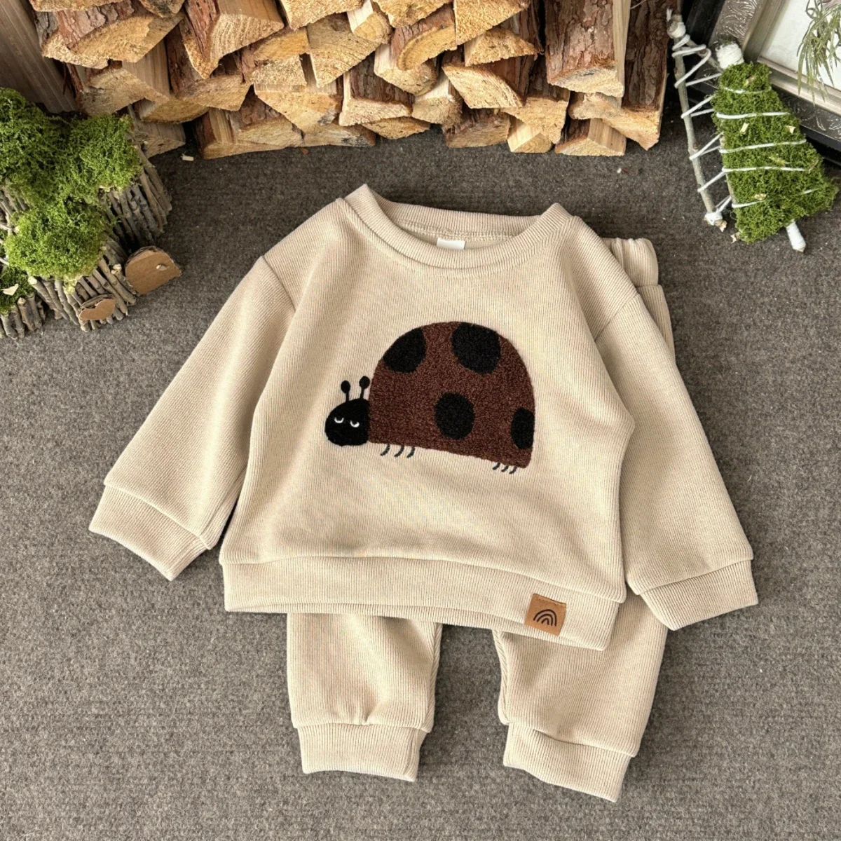 12.6% Drop: Baby Cotton Top+Pants Set
