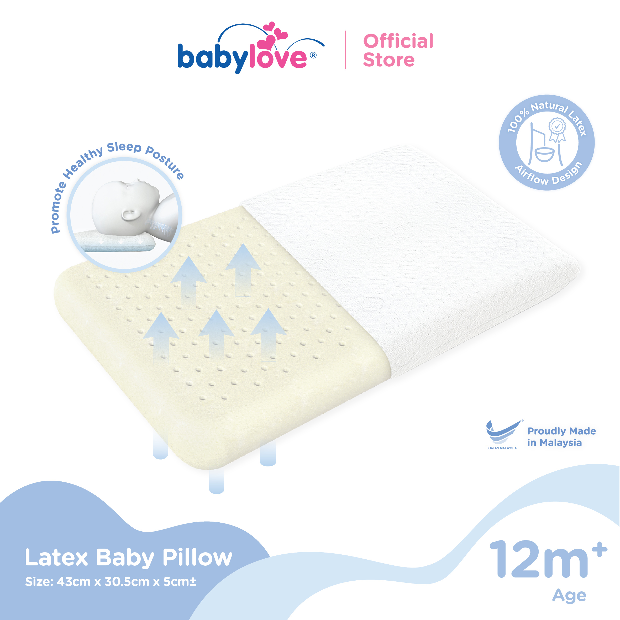 15% Drop: Babylove Latex Pillow XL