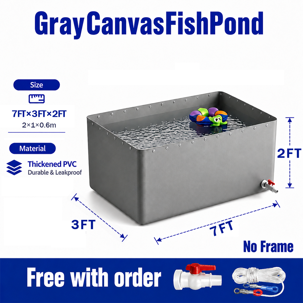 Drop 20.2%: Grey Canvas Kids Water Pool