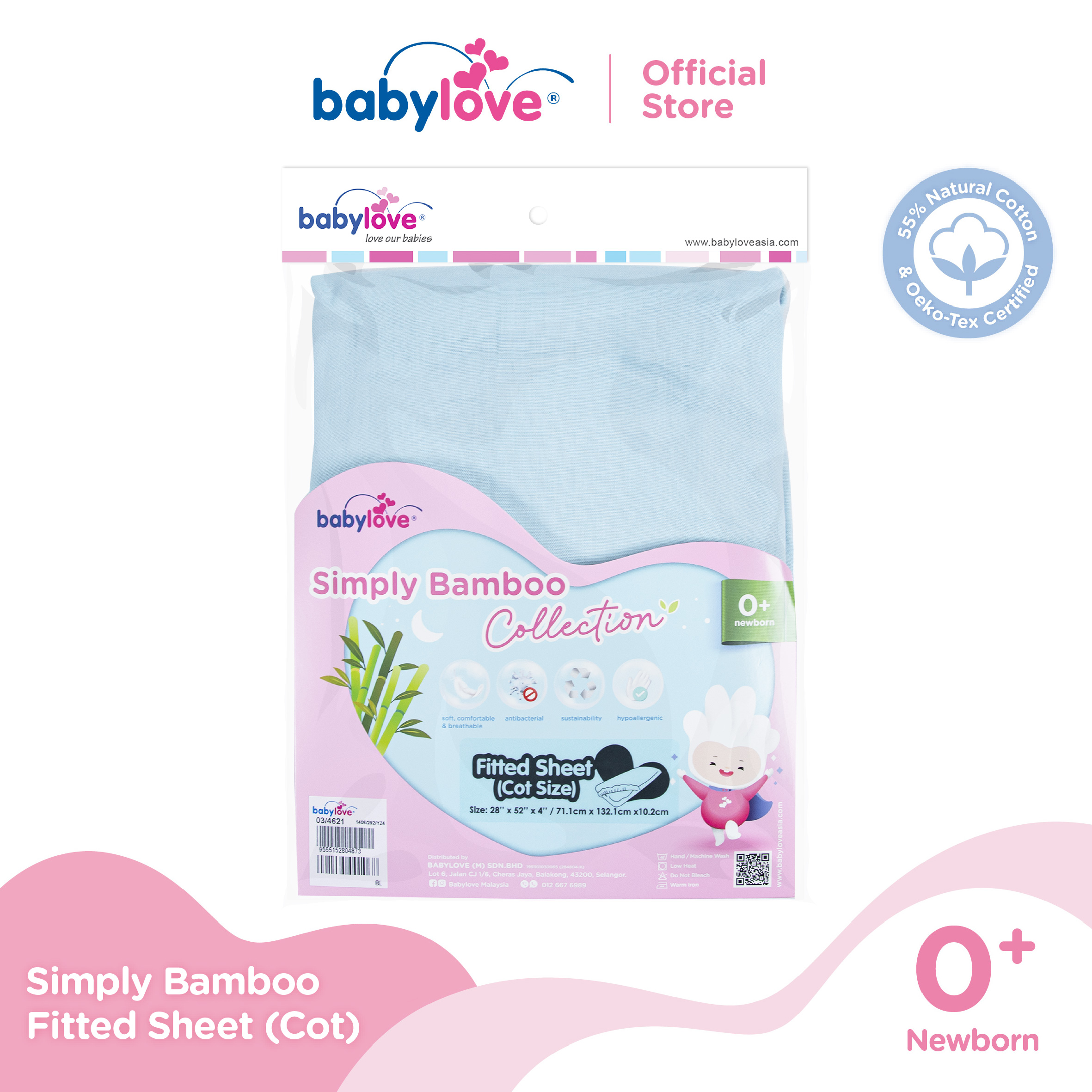 10% Drop: Babylove Cot Fitted Sheet