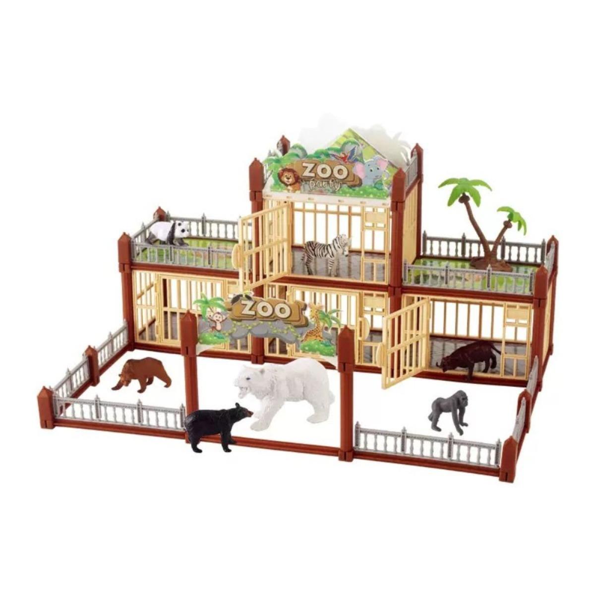 15.6% Drop: 134pcs Zoo Animals Set