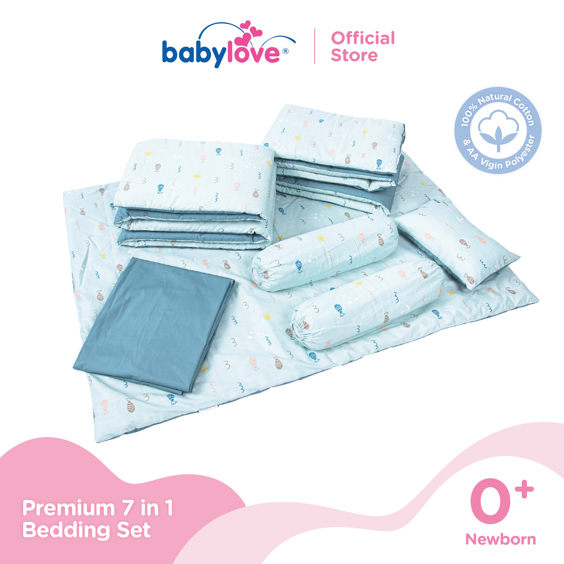 10% Drop: Babylove 7-in-1 Bedding Set