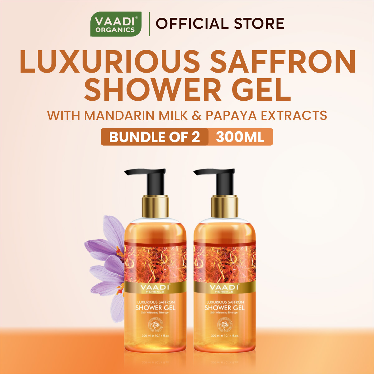 20% drop: Vaadi Saffron Shower Bundle