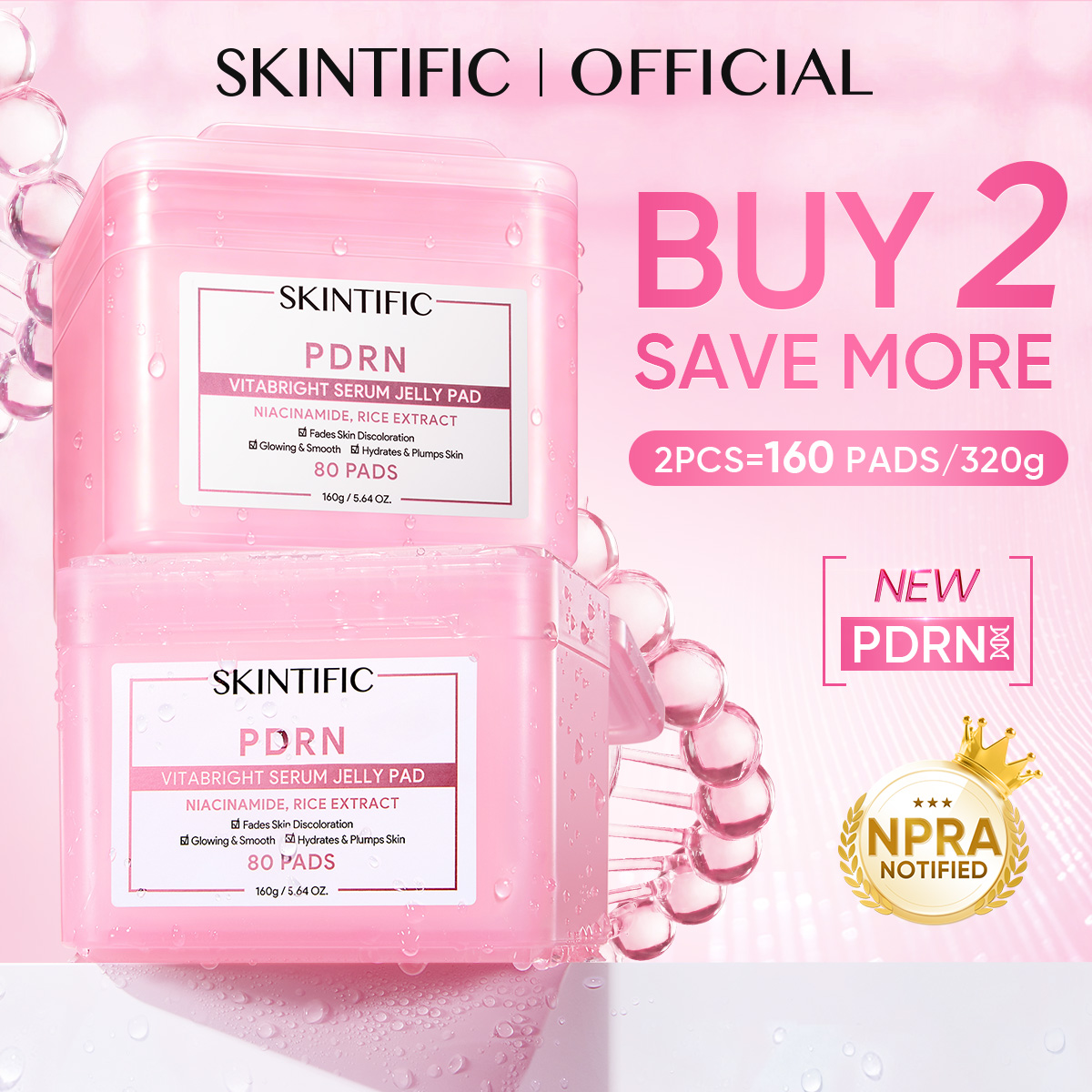 Price Drop 10%: SKINTIFIC VitaBright Pad