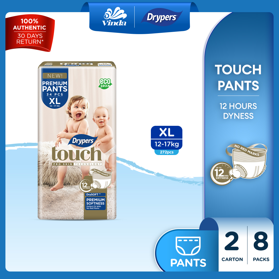 Drop 9.4%: Drypers Touch Pants (8 Packs)