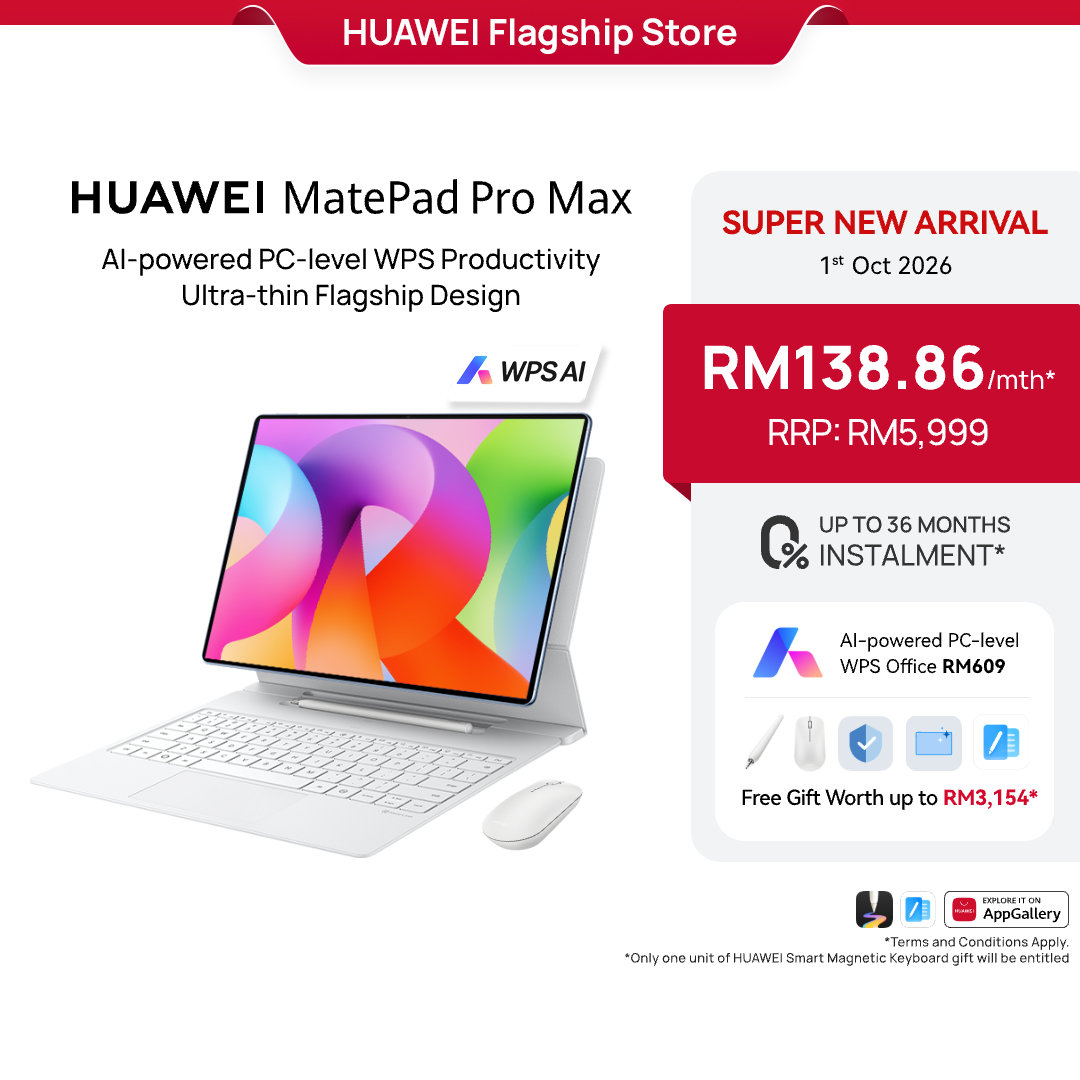 Drop 16.7%: HUAWEI MatePad Pro Max