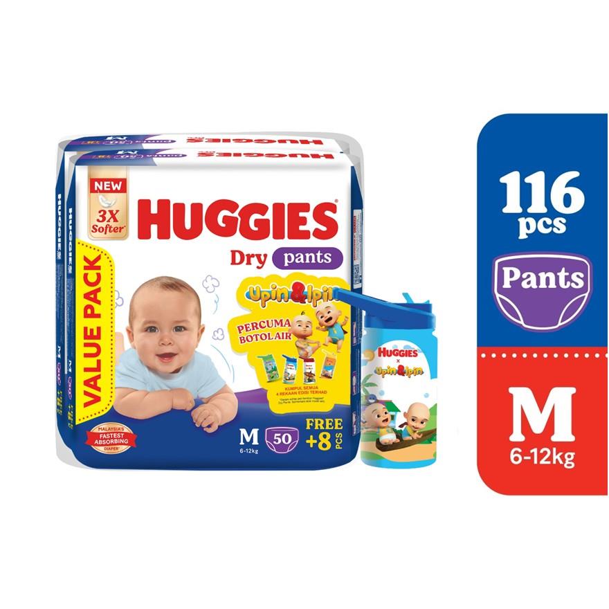 20% Price Drop: HUGGIES Dry Pants Diapers Value (58SX2)