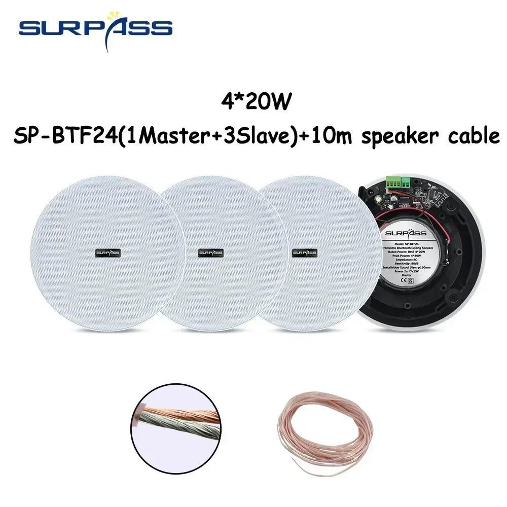 14.2% Drop: 20W 4-inch BT Ceiling Spkrs