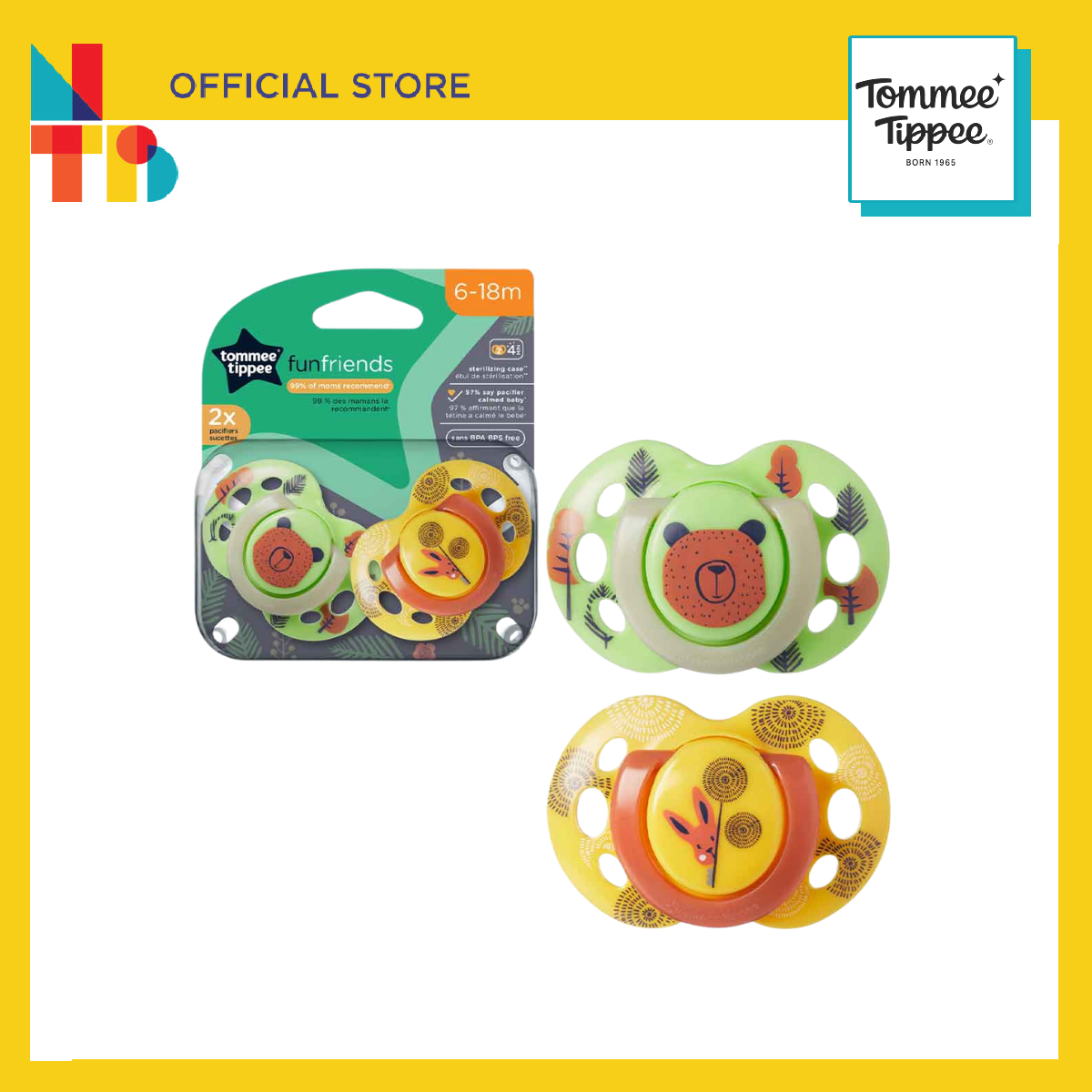 15.4% Drop: Tommee Tippee Soother 2pk