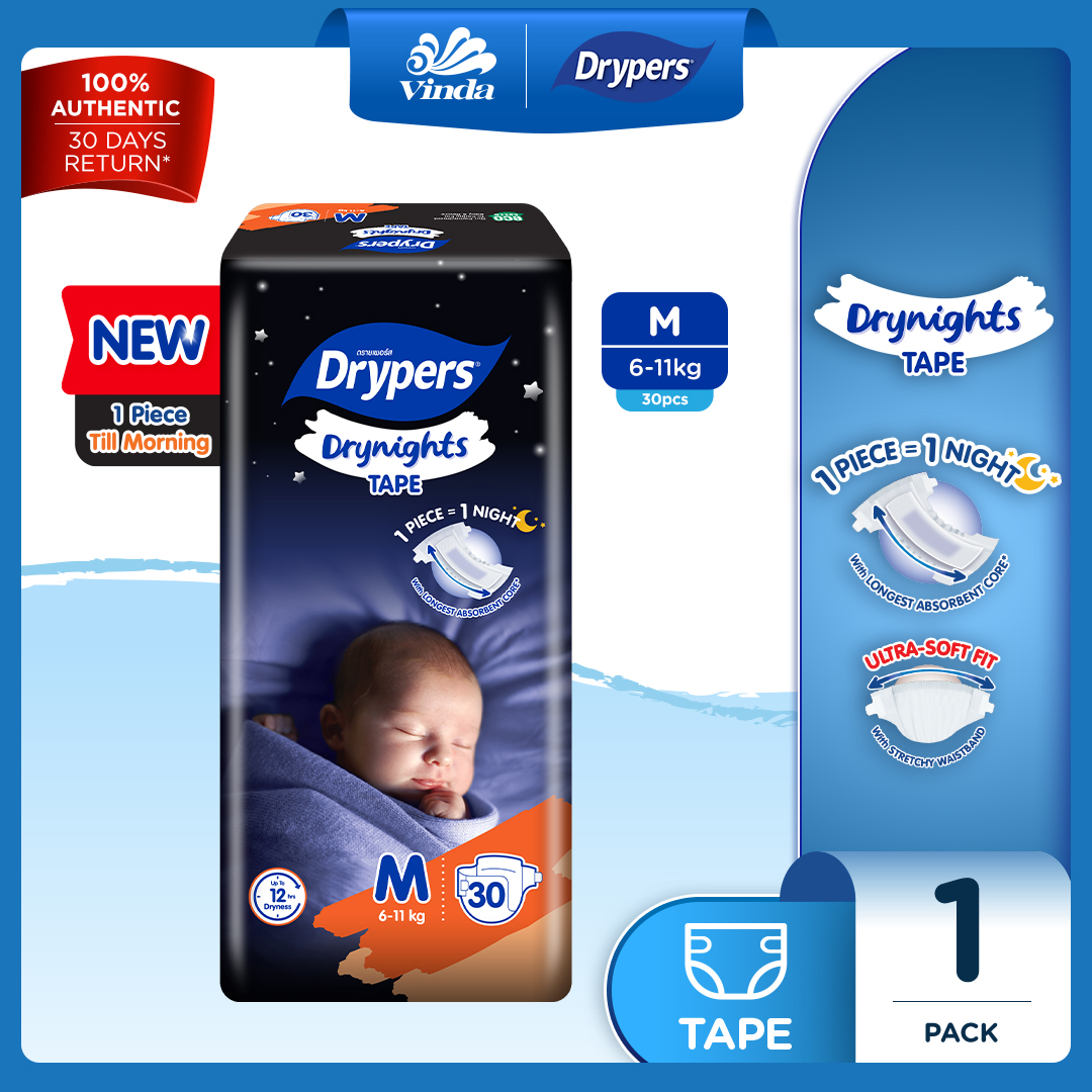 23.7% Drop: Drypers Drynights Diapers