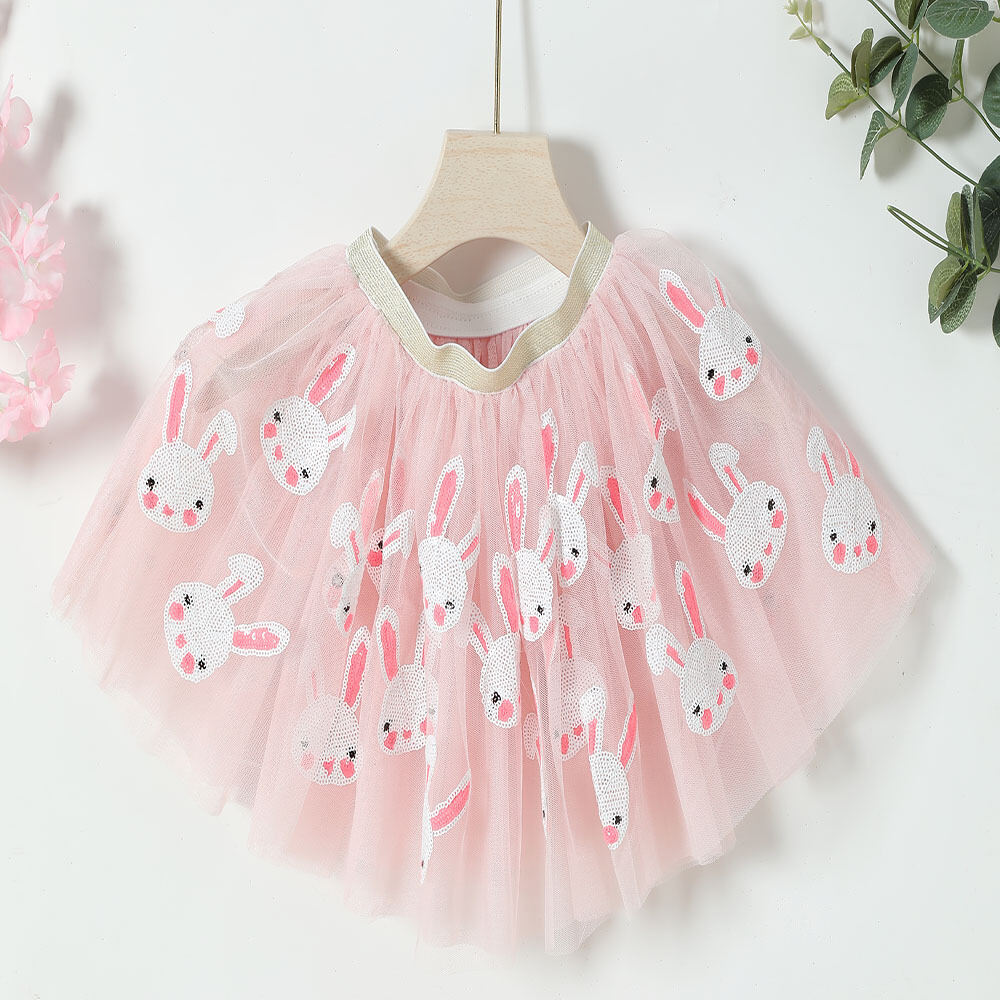 8.2% Drop: Girls Rabbit Tutu Skirt