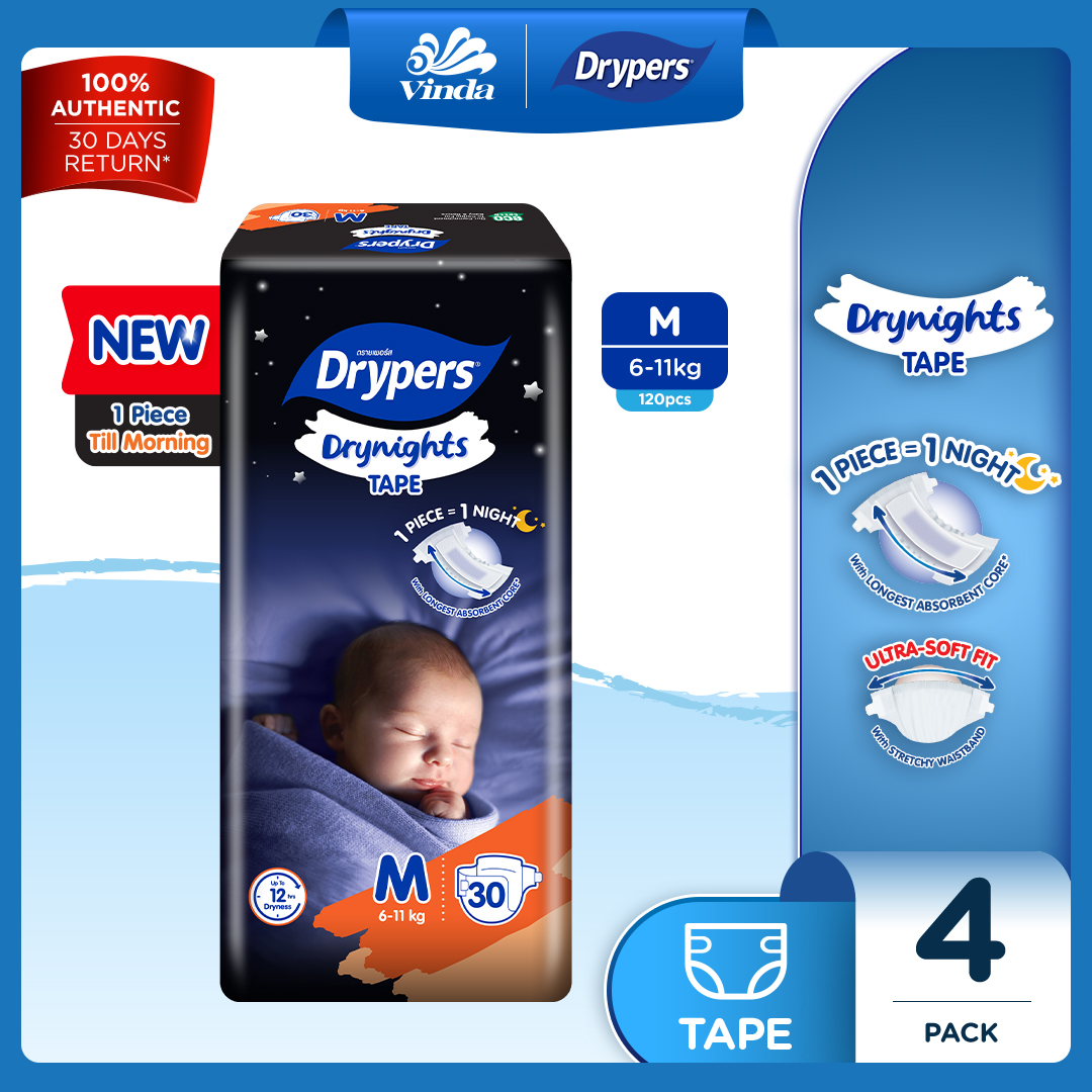 25.2% Drop: Drypers Drynights Diapers
