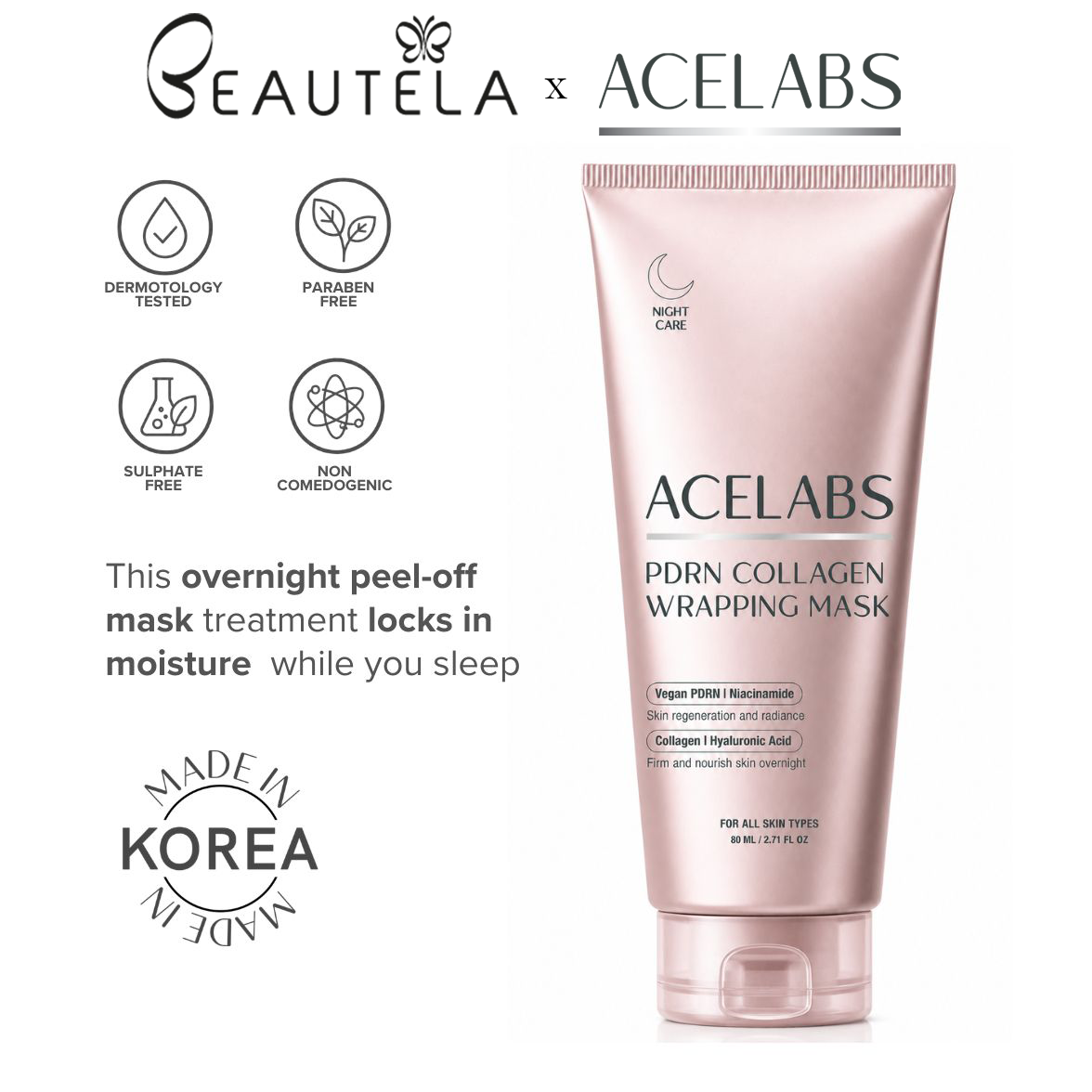 Drop 24.2%: ACELABS PDRN Collagen Mask