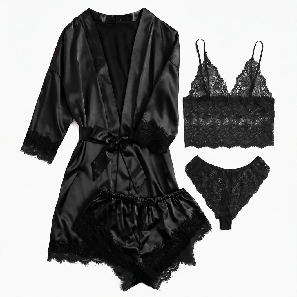Drop 20.8%: Missy 4-in-1 Satin PJ Set