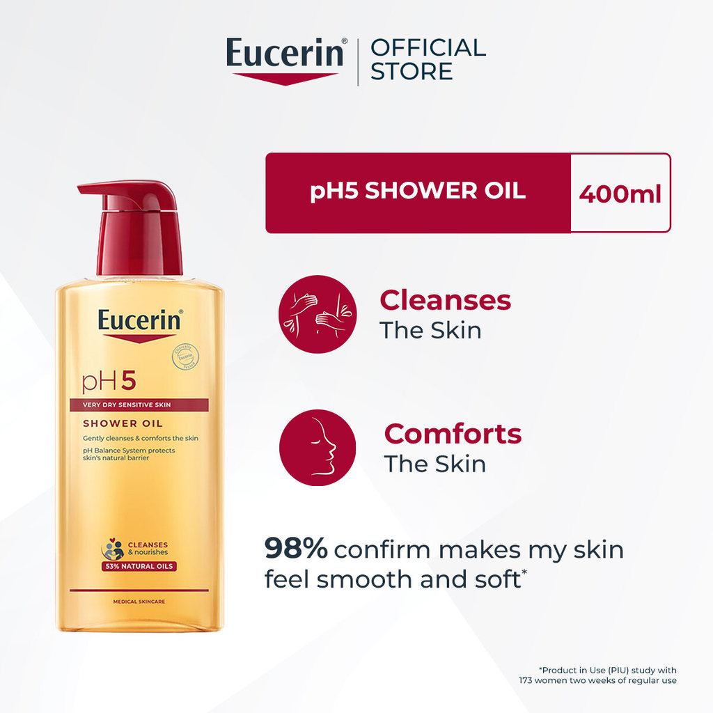5% Drop: Eucerin pH5 Shower Oil 400ml