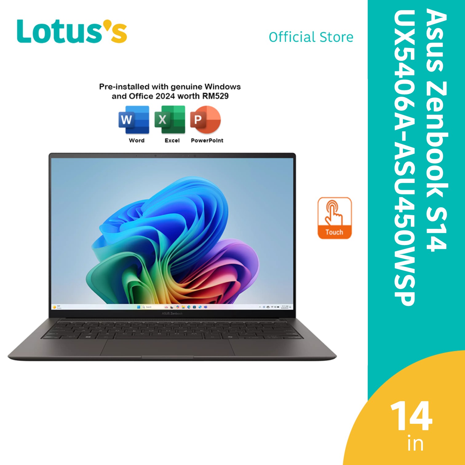 16.7% Drop: Asus Zenbook S14 3K OLED