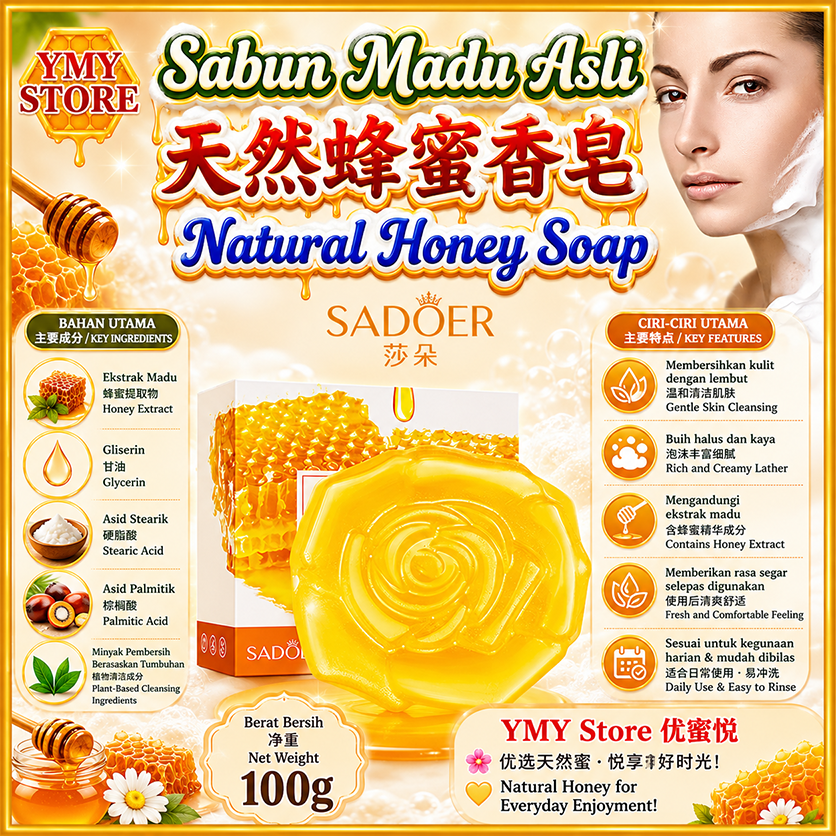 Drop 6%: SADOER Honey Soap Sabun Madu