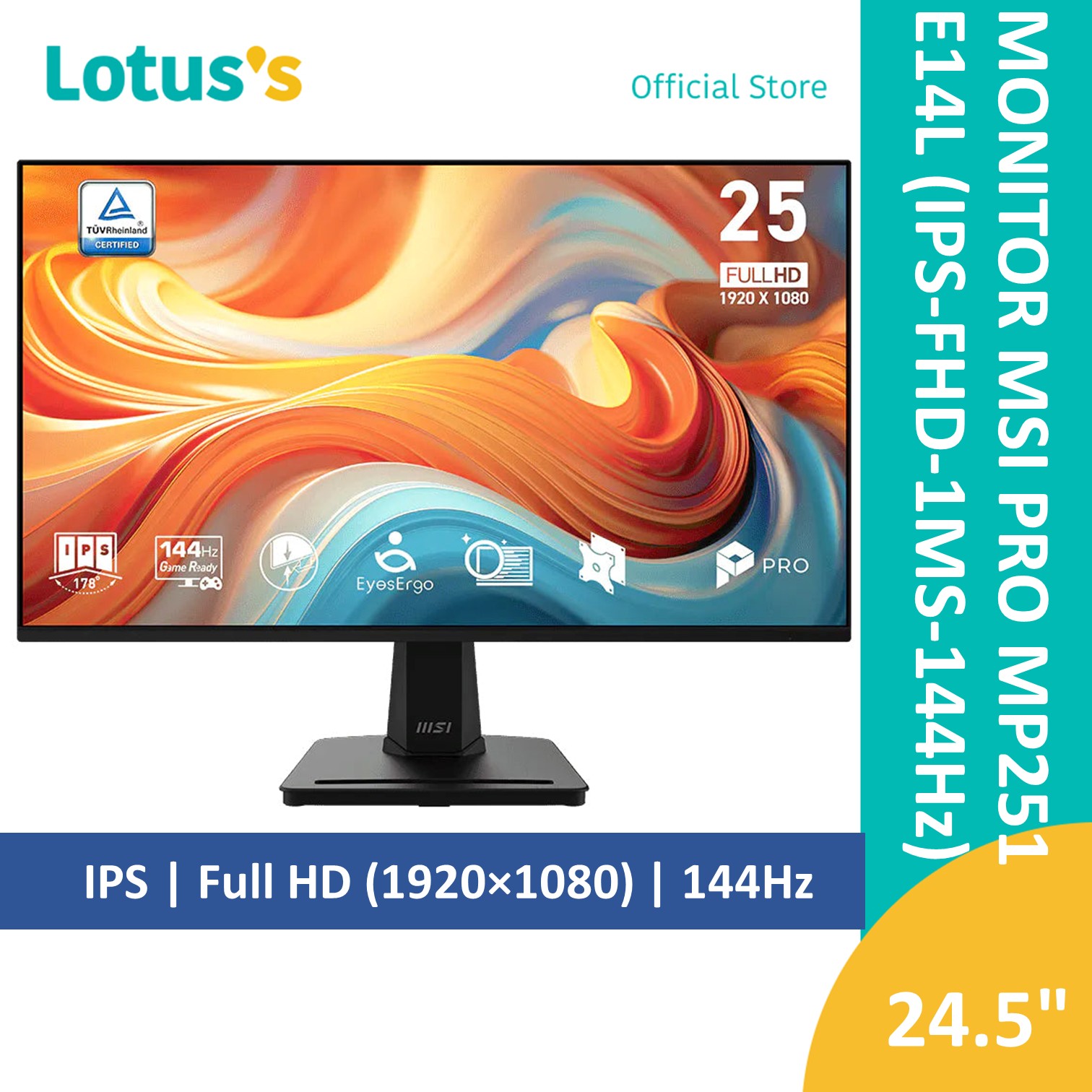 Drop 16.7%: MSI 24.5-inch MP251 144Hz
