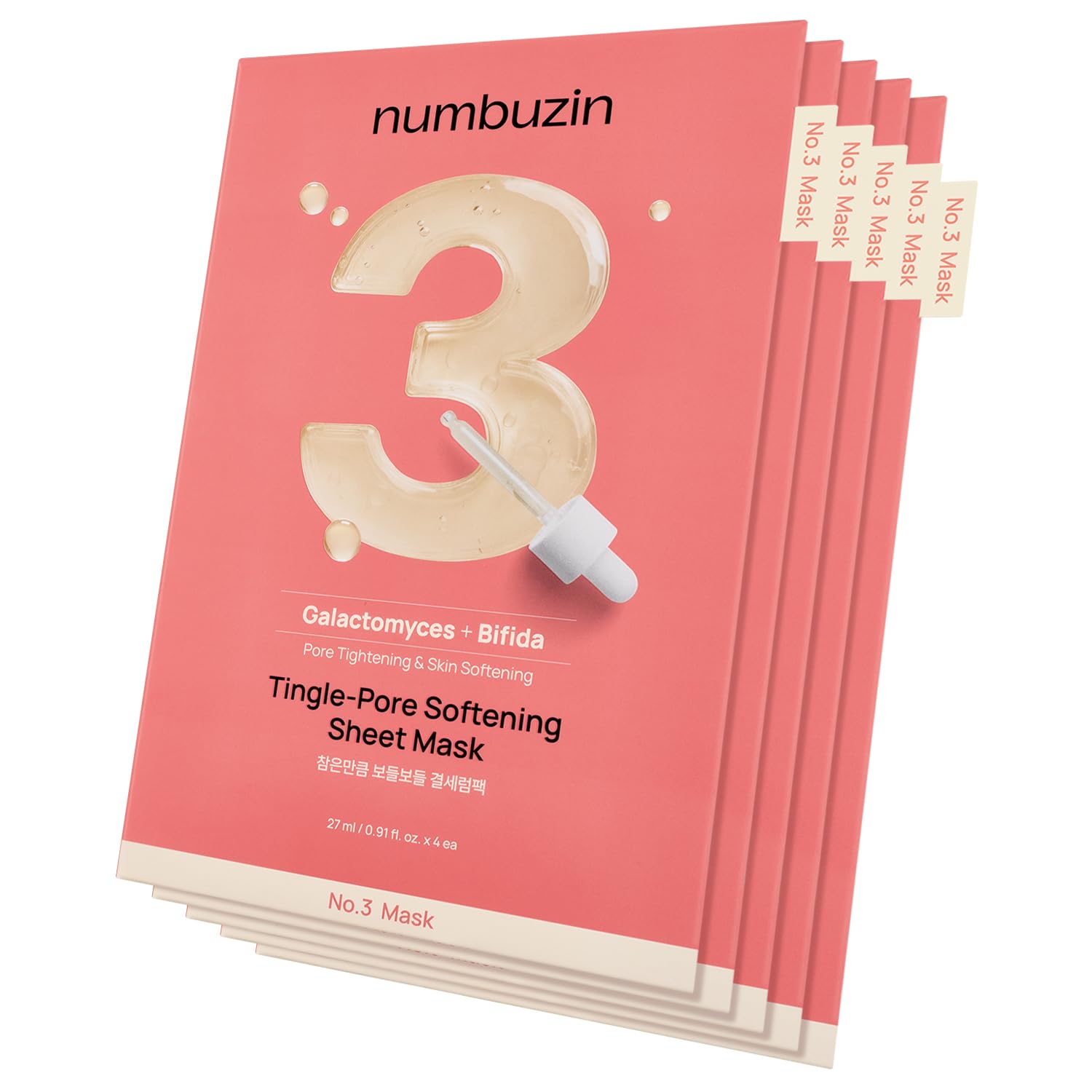 10% Drop: Numbuzin No.3 Pore Mask 5pcs