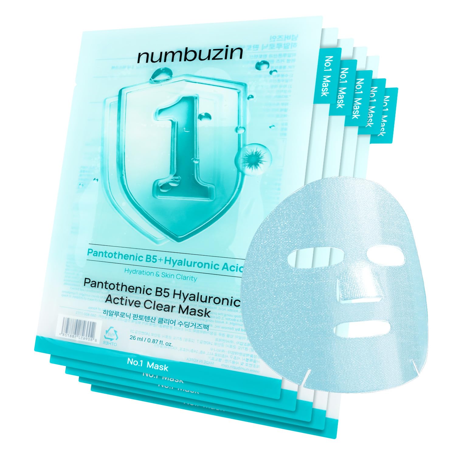 10% Drop: Numbuzin No.1 Mask 5pcs