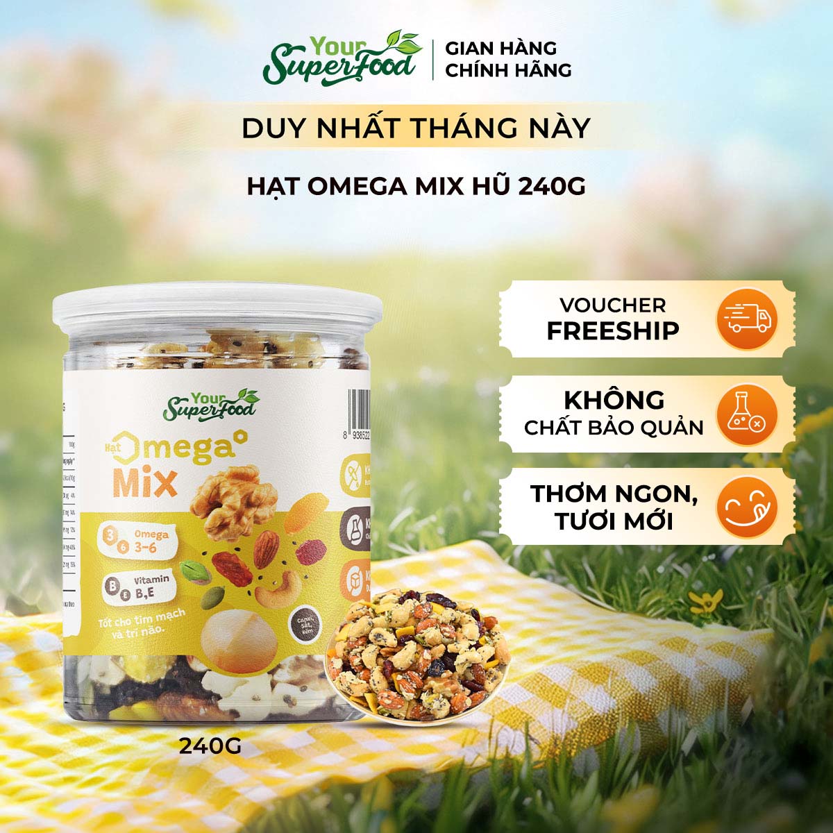 Giá vừa giảm: Hạt Dinh Dưỡng Omega Mix