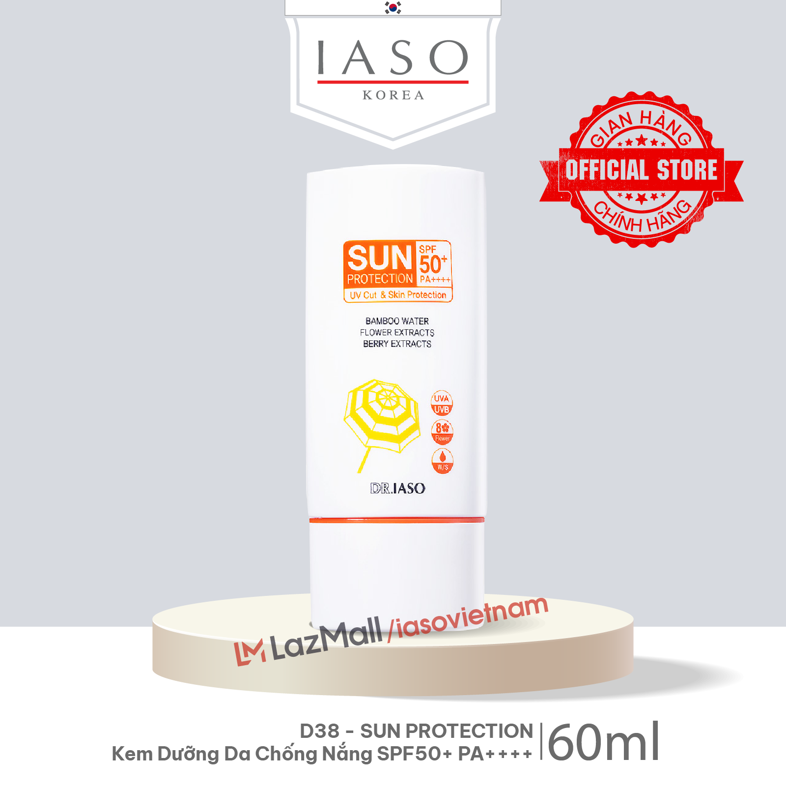 Giá vừa giảm: D38 Kem chống nắng Sun