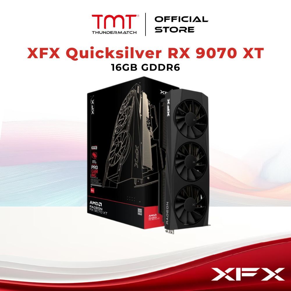 TMT XFX Quicksilver Radeon RX 9070 XT Gaming 16GB GDDR6 Graphics Card