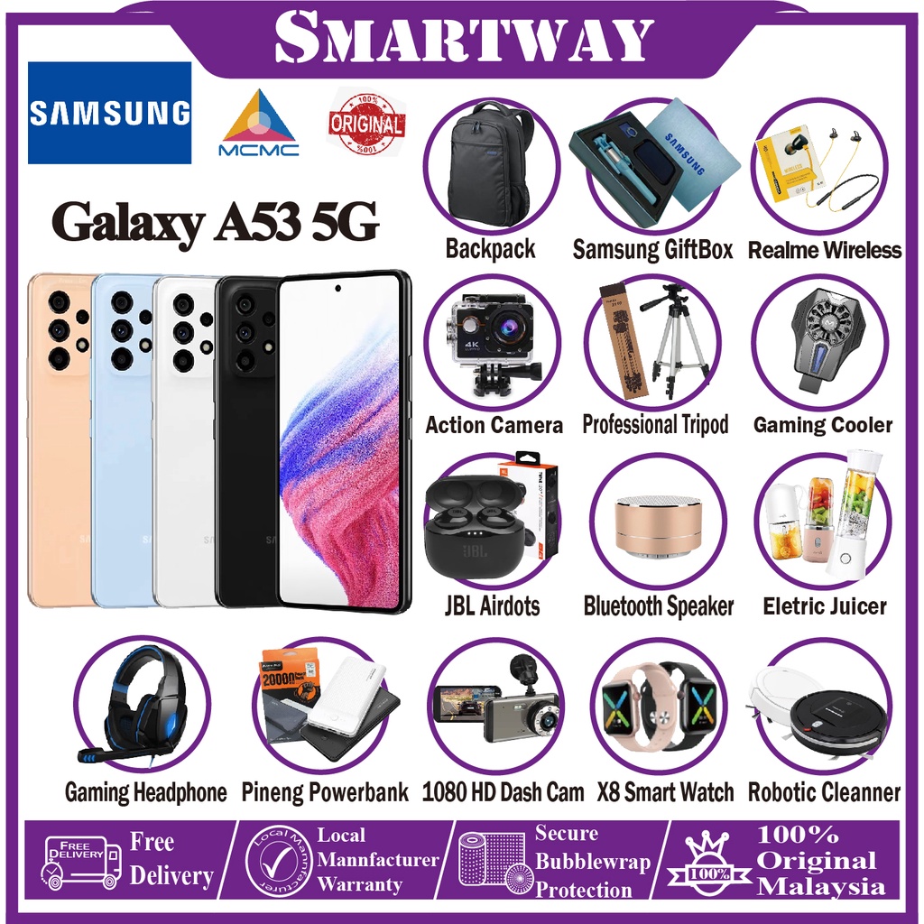 Samsung Galaxy A53 5G (8GB RAM l 256GB ROM) Original Samsung Malaysia Warranty