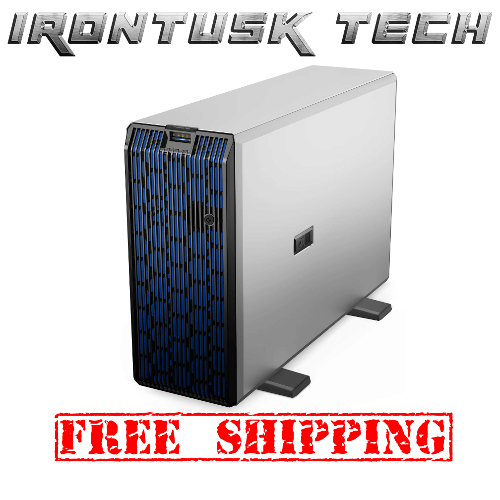 Dell PowerEdge T360 One-Socket Server with Intel Xeon Processor / DDR5 RAM / Supports RAID 0,1,5,10 - Free Shipping