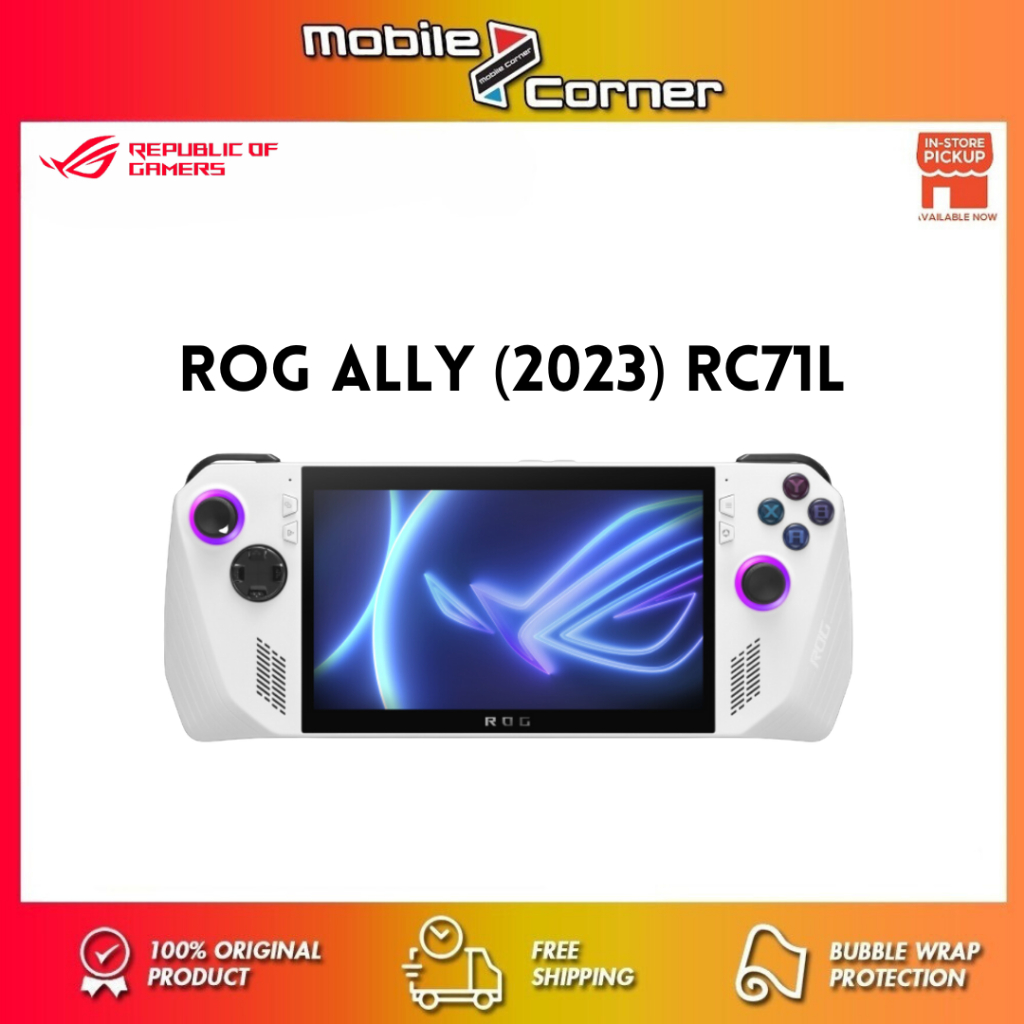 【Ready Stock】ASUS ROG Ally | 120Hz display | Up to RTX 4090 XG Mobile eGPU support | 2Years Warranty under Asus Malaysia