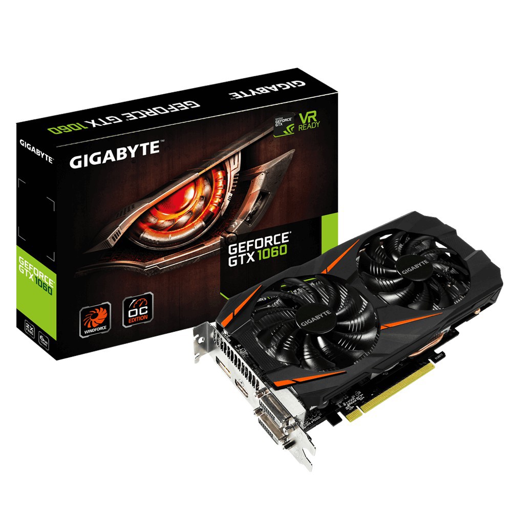 Used Gigabyte GeForce® GTX 1060 WindForce OC 6G (READY STOCK)