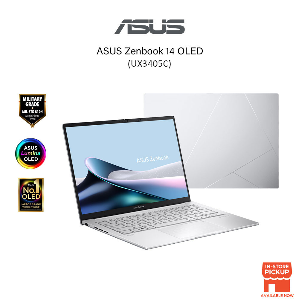 ASUS Zenbook 14 UX3405C-APZ146WS /APZ148WS (Intel Core Ultra 5-225H/16GB RAM/512GB SSD/14.0"3K OLED 120Hz/Office/W11/2Y)