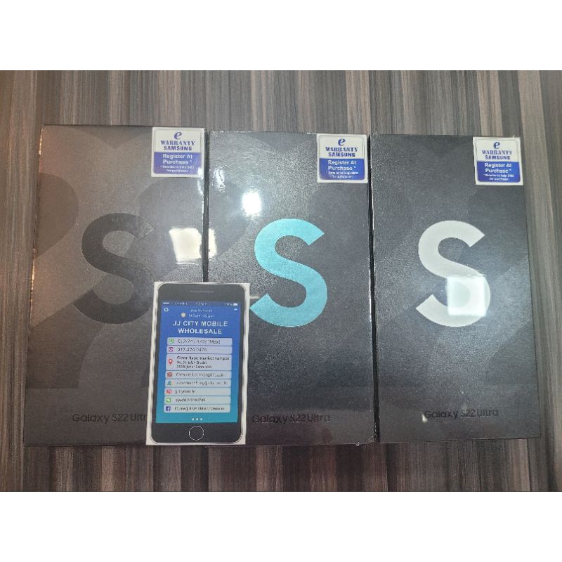 Brand New Samsung Galaxy S22 Ultra 5G 12GB Ram 256GB & 512GB Dual Sim