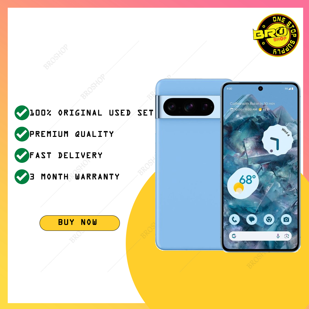 100% ORIGINAL PIXEL 8 PRO 12GB + 128GB/256GB/512GB/1TB ( 2nd Phone Secondhand Used Terpakai Condition Grade A)
