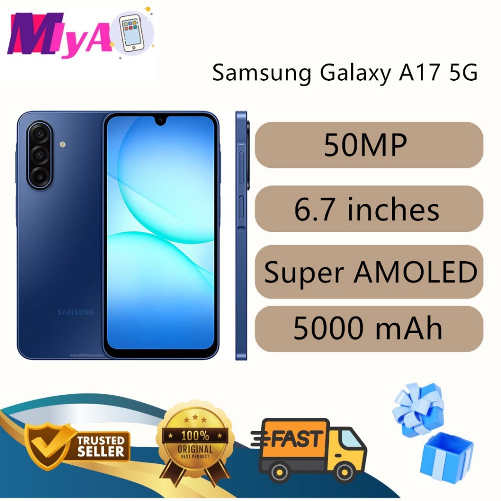 Malaysia Set -Samsung Galaxy A17 5G 8+256GB/50MP/6.7 inches/1 Year Warranty By Samsung Malaysia