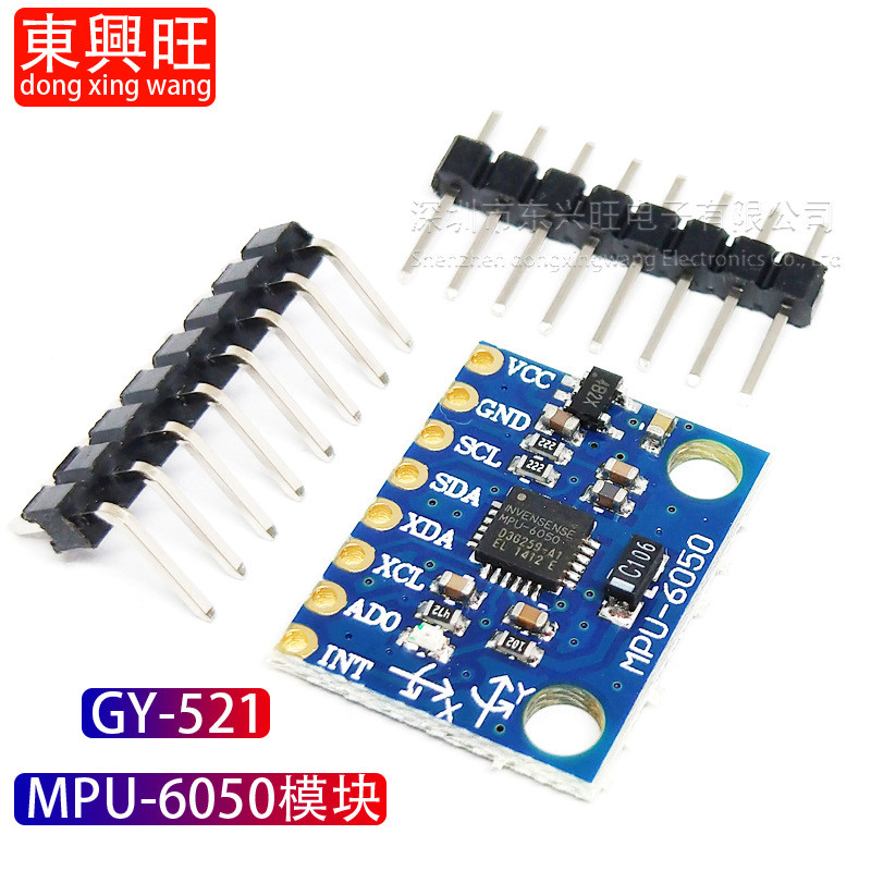 Modul GY-521 MPU-6050 Accelerometer Tiga-Axis Gyroscope 6DOF dengan Kod dan Gambarajah Skematik