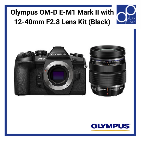Olympus OM-D E-M1 Mark II (EM1M2) with 12-40mm F2.8 Lens Kit (Black) + - (Local 12 month Warranty)