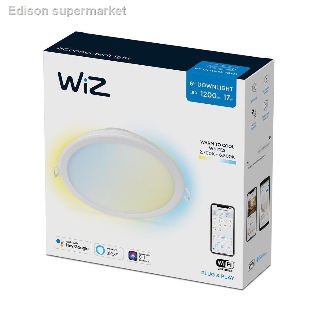 ⊙❁Philips WiZ LED 6-inch Smart Lighting Tunable White Downlight 17W