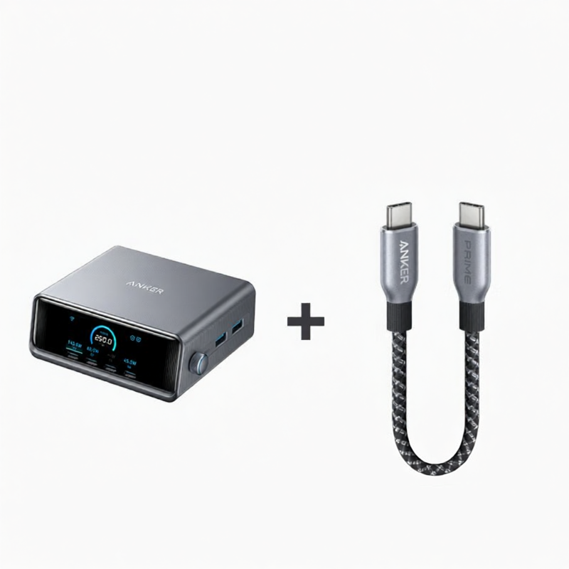 [China Plug Adapter Needed] Anker | Multi-port PD Fast Charging GaN Charger 250W