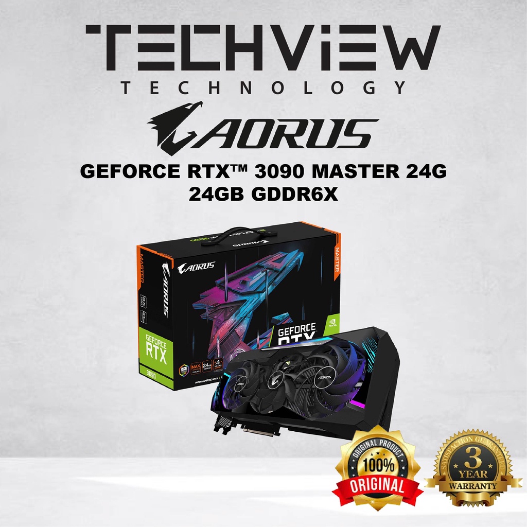 GIGABYTE AORUS GeForce RTX 3090 MASTER [24GB / GDDR6X / rev. 2.0]