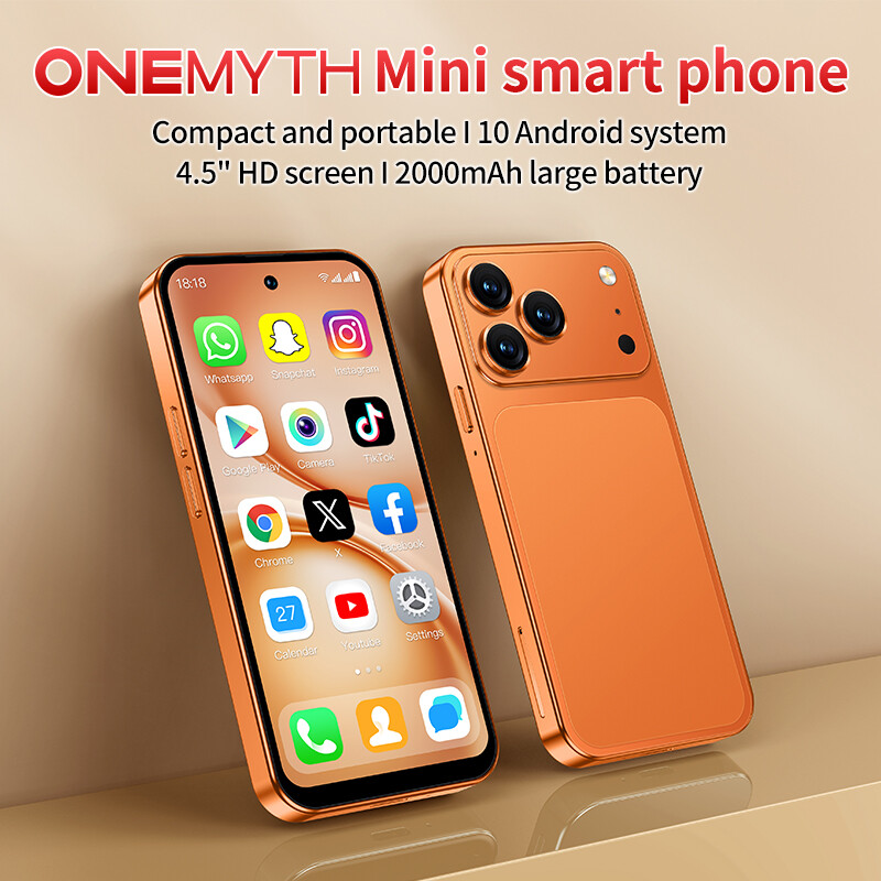A19 PRO 4G LTE Mini Smartphone Android OS 4.5" Display Face Recognition Wifi 2MP Camera 3GB+64GB 2000mAh Small Smart Mobile Phone
