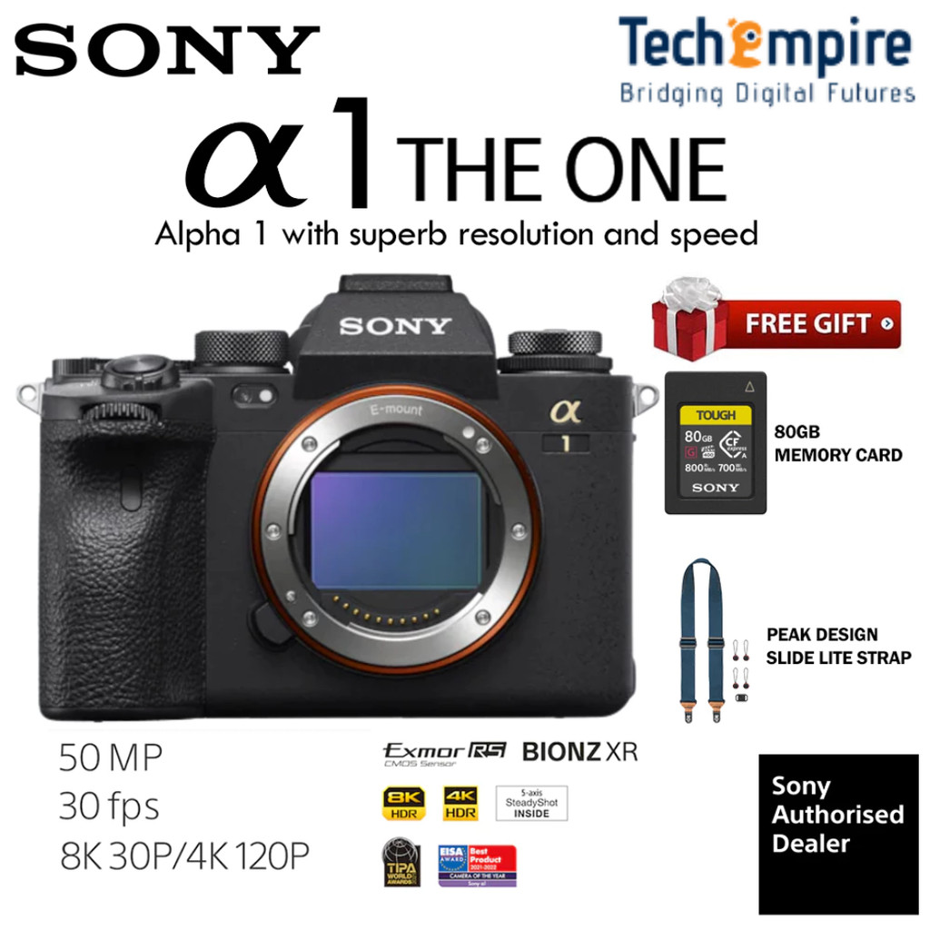 Sony Alpha 1/A1 MKII Mirrorless Camera (Body Only) Sony Malaysia Warranty ( 1+1 Year Sony Malaysia Warranty )