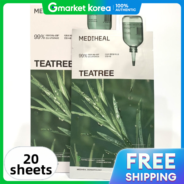 Mediheal | Mediheal Tea Tree Essential Mask 20 Sheets (10 Sheets + 10 Sheets)
